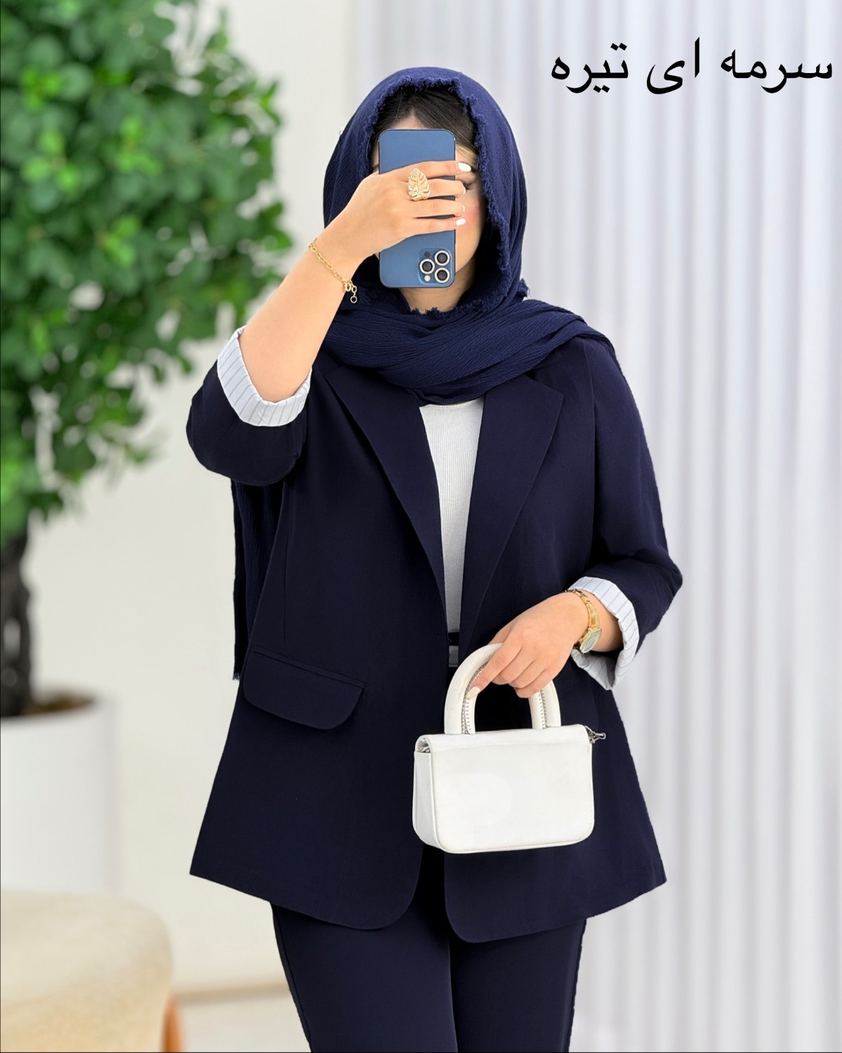 کت مچ راه راه لینن کد j058