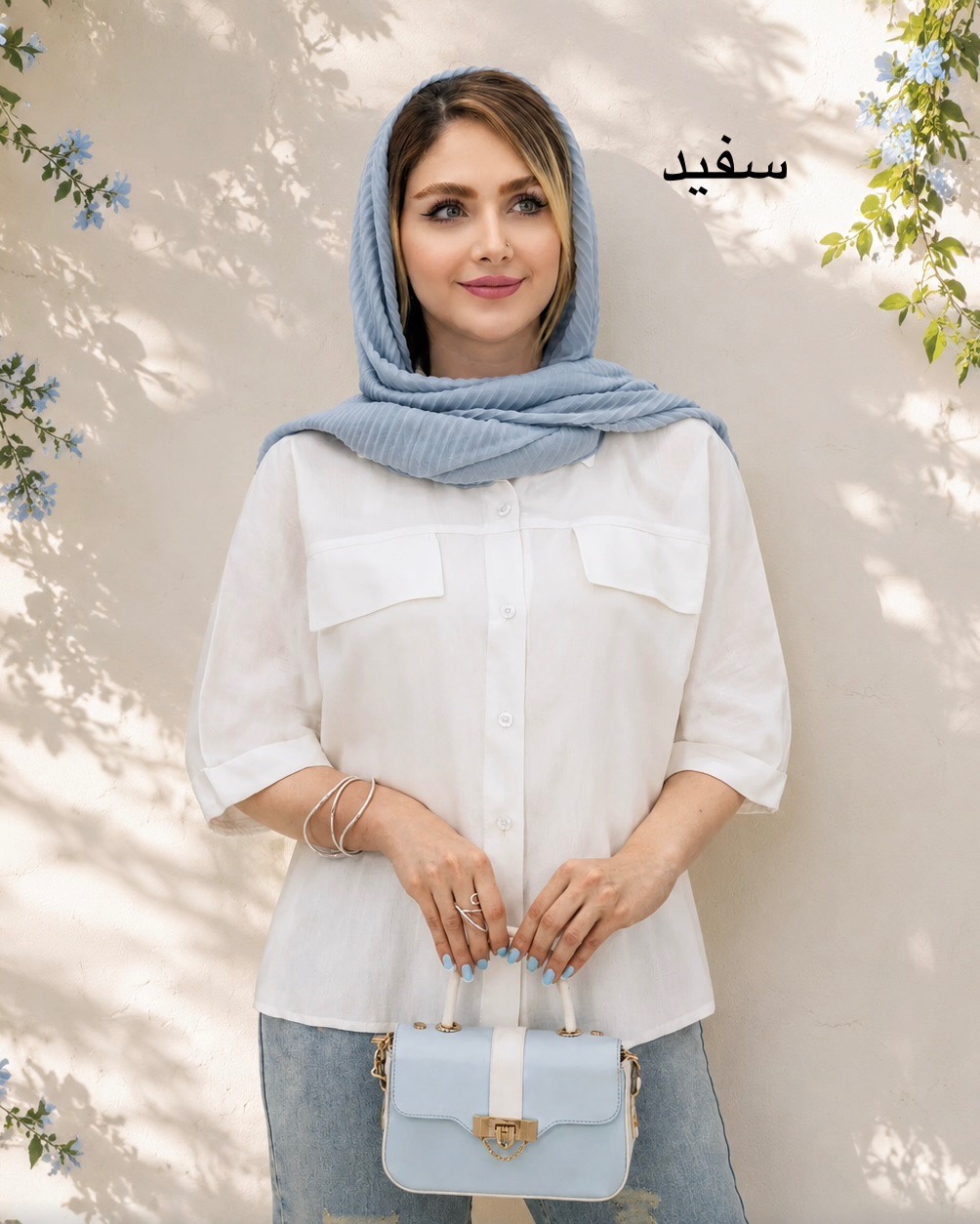 شومیز پری پاکتی جیب نما کد i892