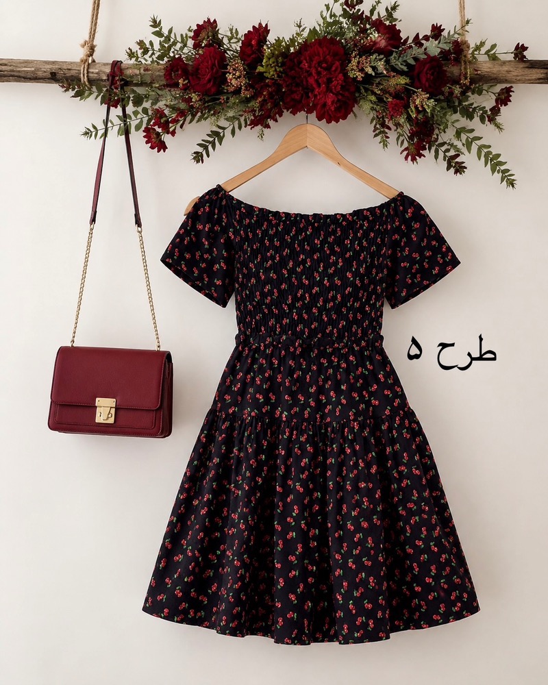 پیراهن بوگاتی کوتاه عروسکی کد i878