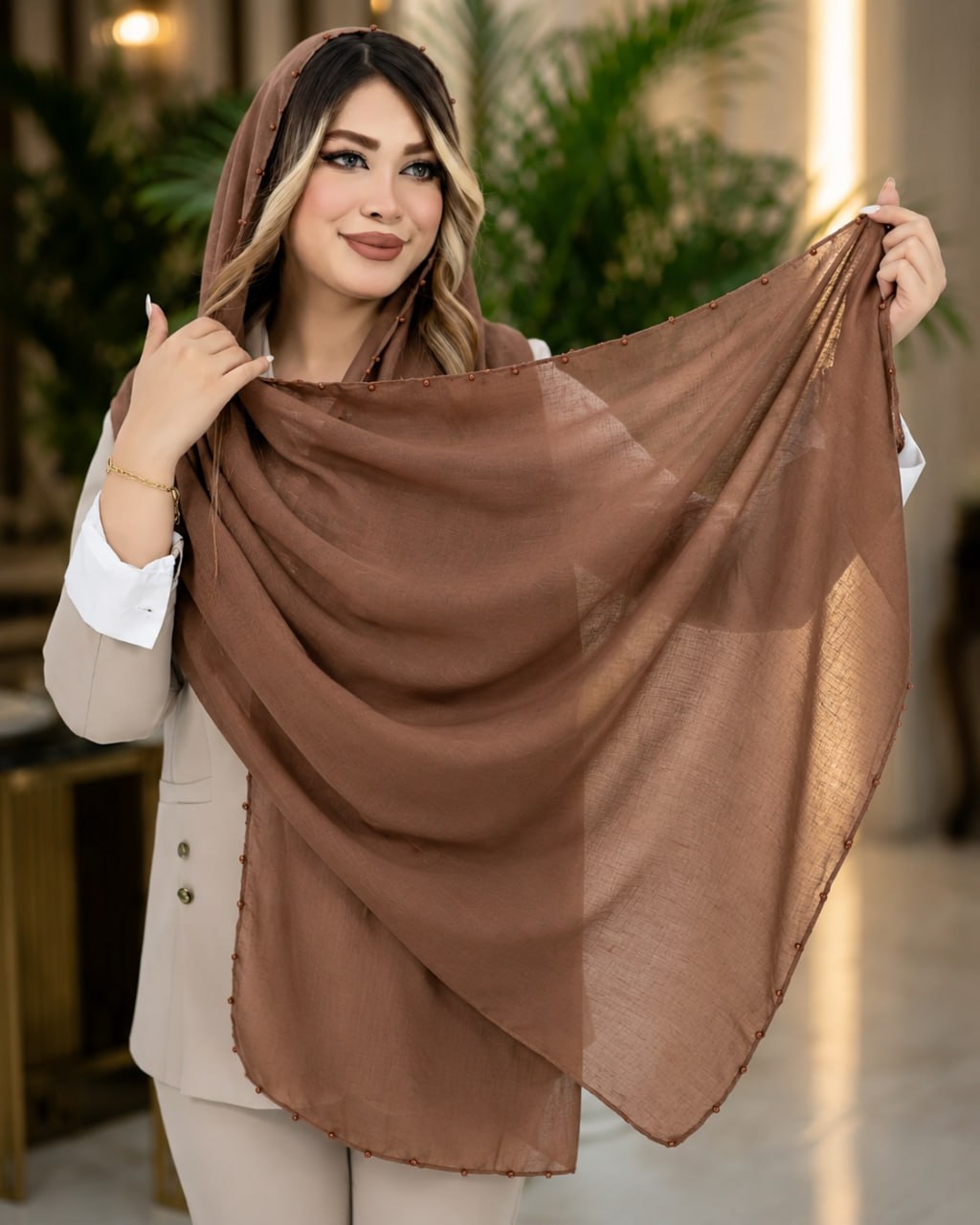 شال سوپرنخ دور مروارید کد i937