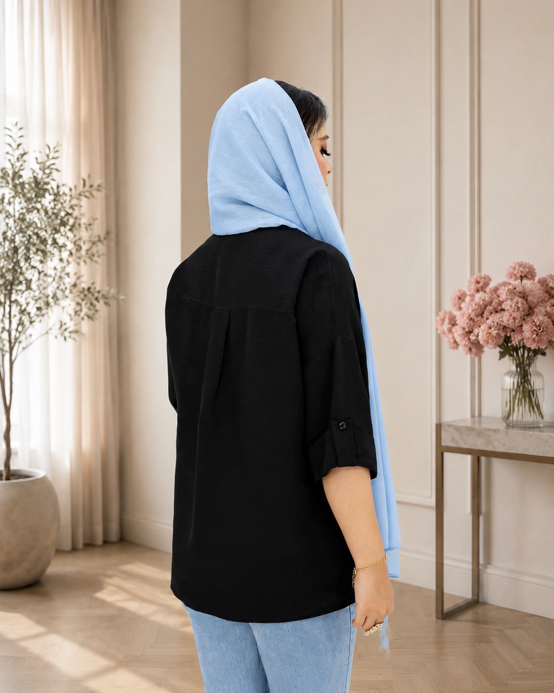 شومیز پری پاگون جیب دار کد i891
