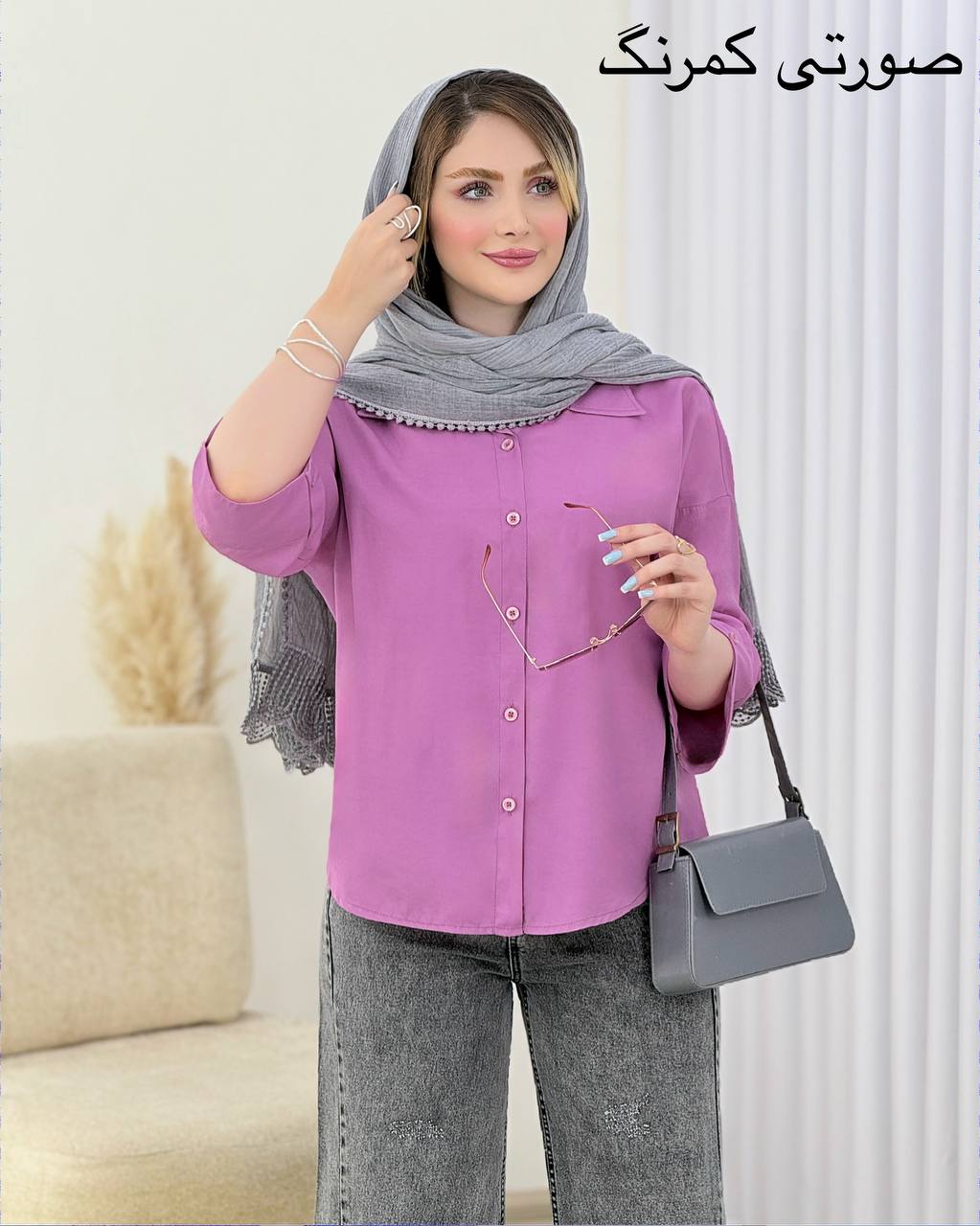 شومیز پیلی دار پری ژله ای کد j019