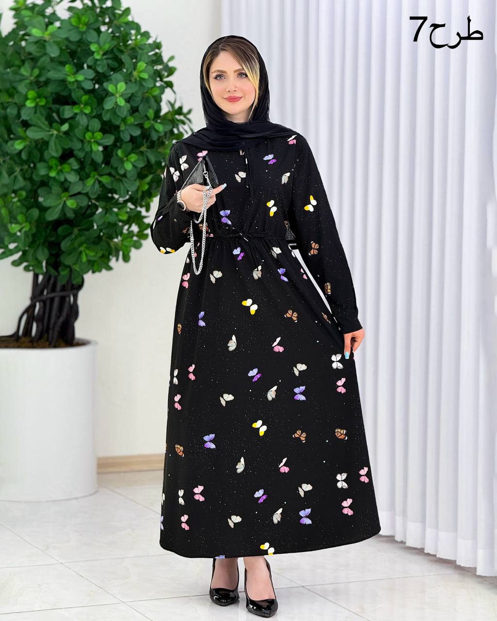 پیراهن یقه چین‌دار بوگاتی کد j025
