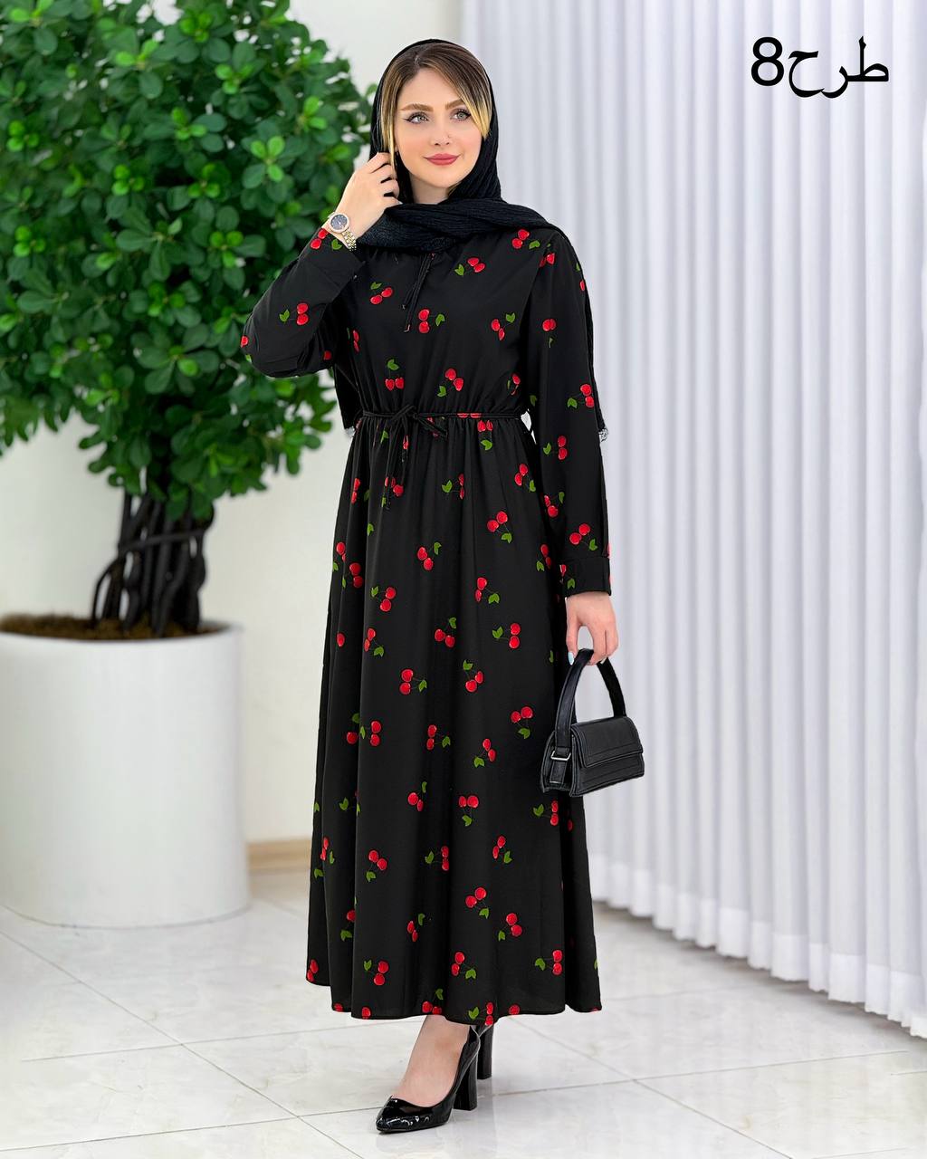 پیراهن یقه چین‌دار بوگاتی کد j025