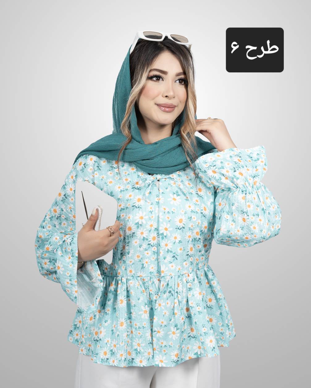 شومیز عروسکی کوک‌دوزی پولکی کد i983