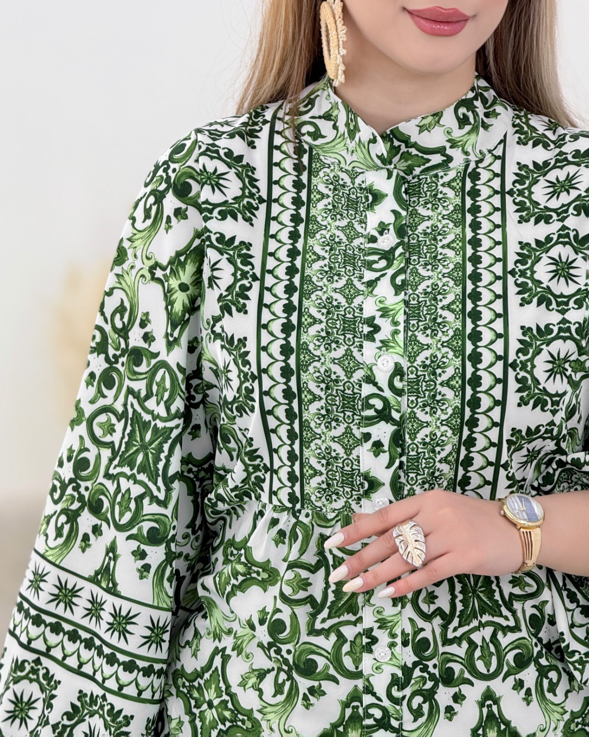 پیراهن ساحلی چین دار بوگاتی کد j012