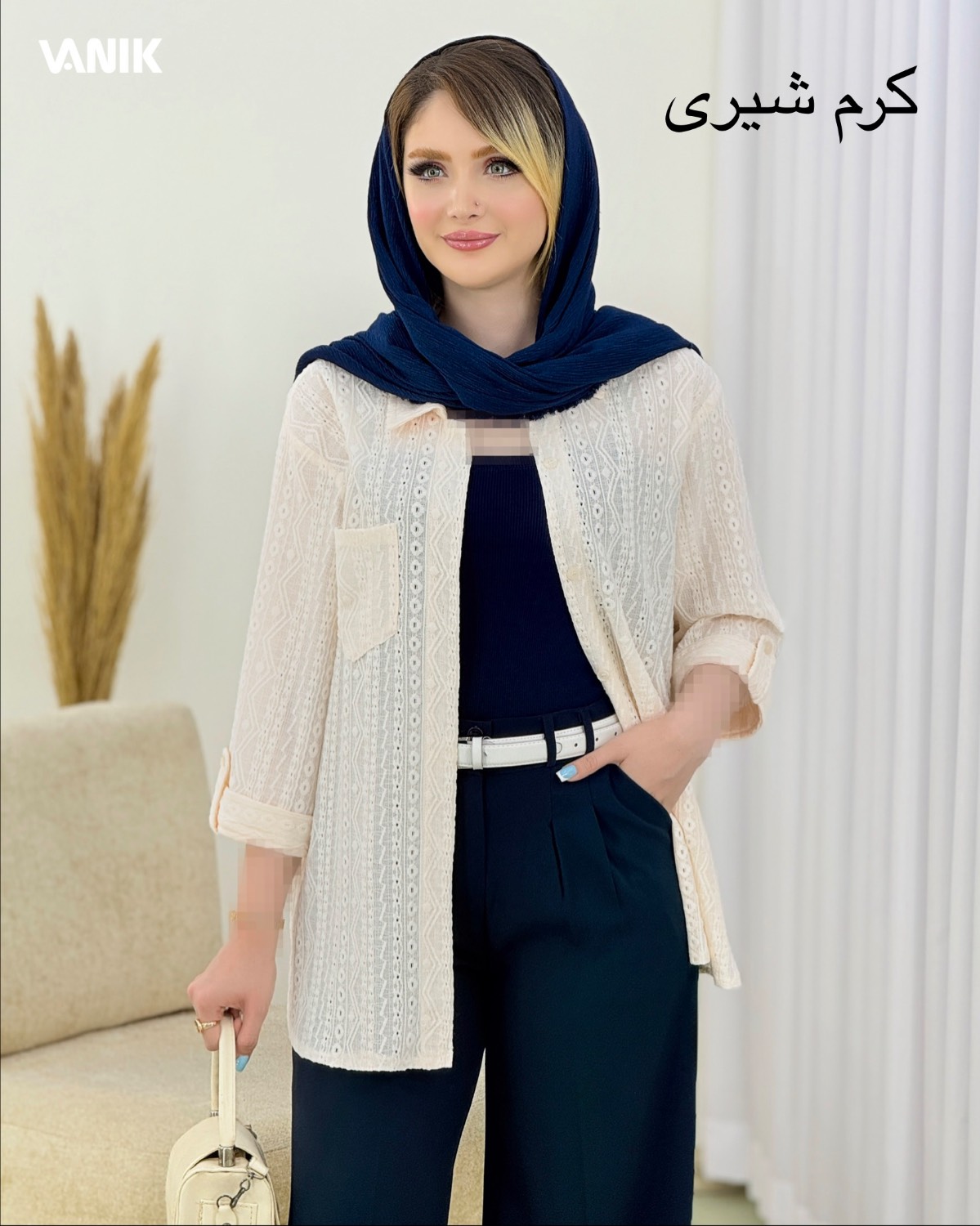 شومیز تک جیب مراکشی کد i963