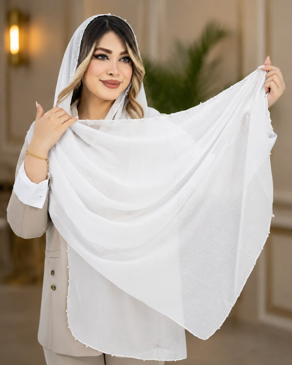 شال سوپرنخ دور مروارید کد i937