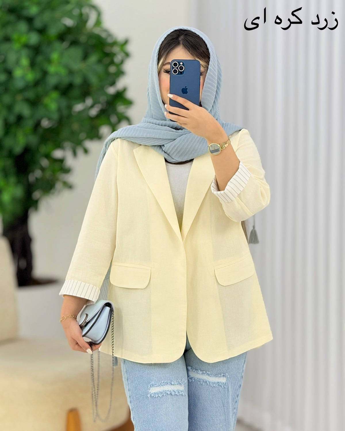 کت مچ راه راه لینن کد j058