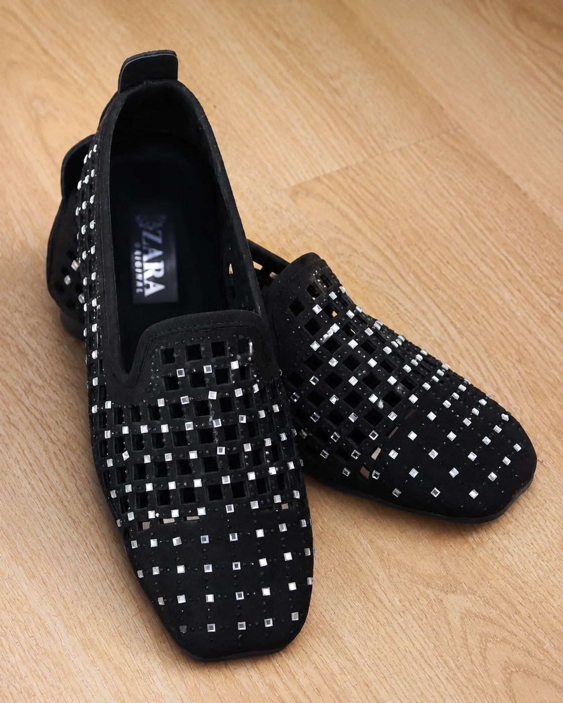 کفش جلوبسته نگینی جیر کد j010