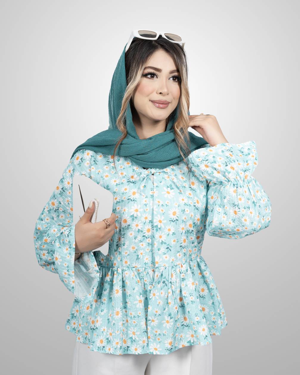 شومیز عروسکی کوک‌دوزی پولکی کد i983