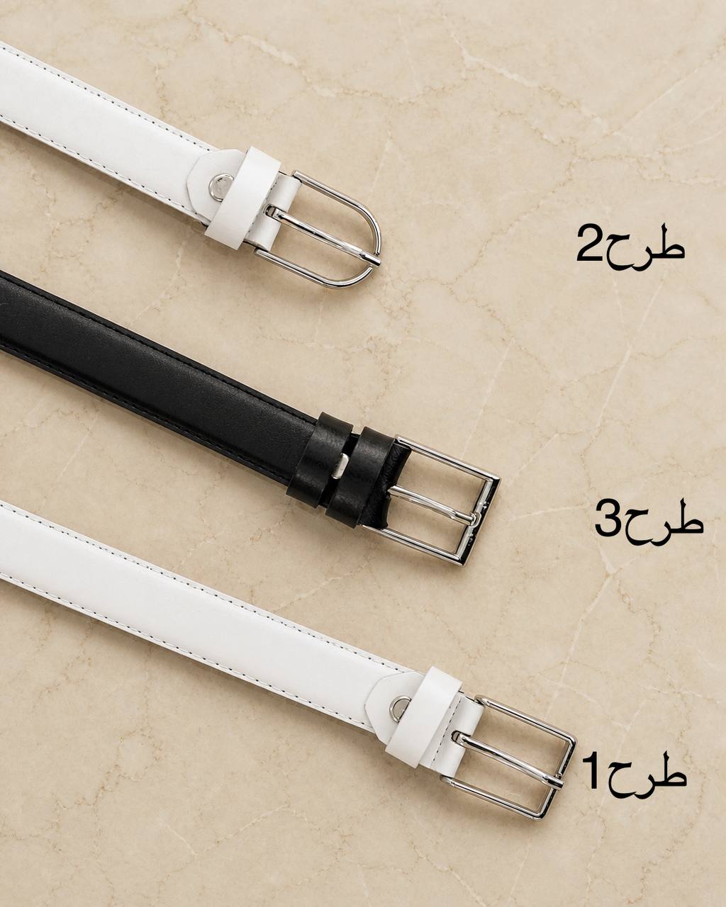 کمربند مغزی دار چرم کد i977