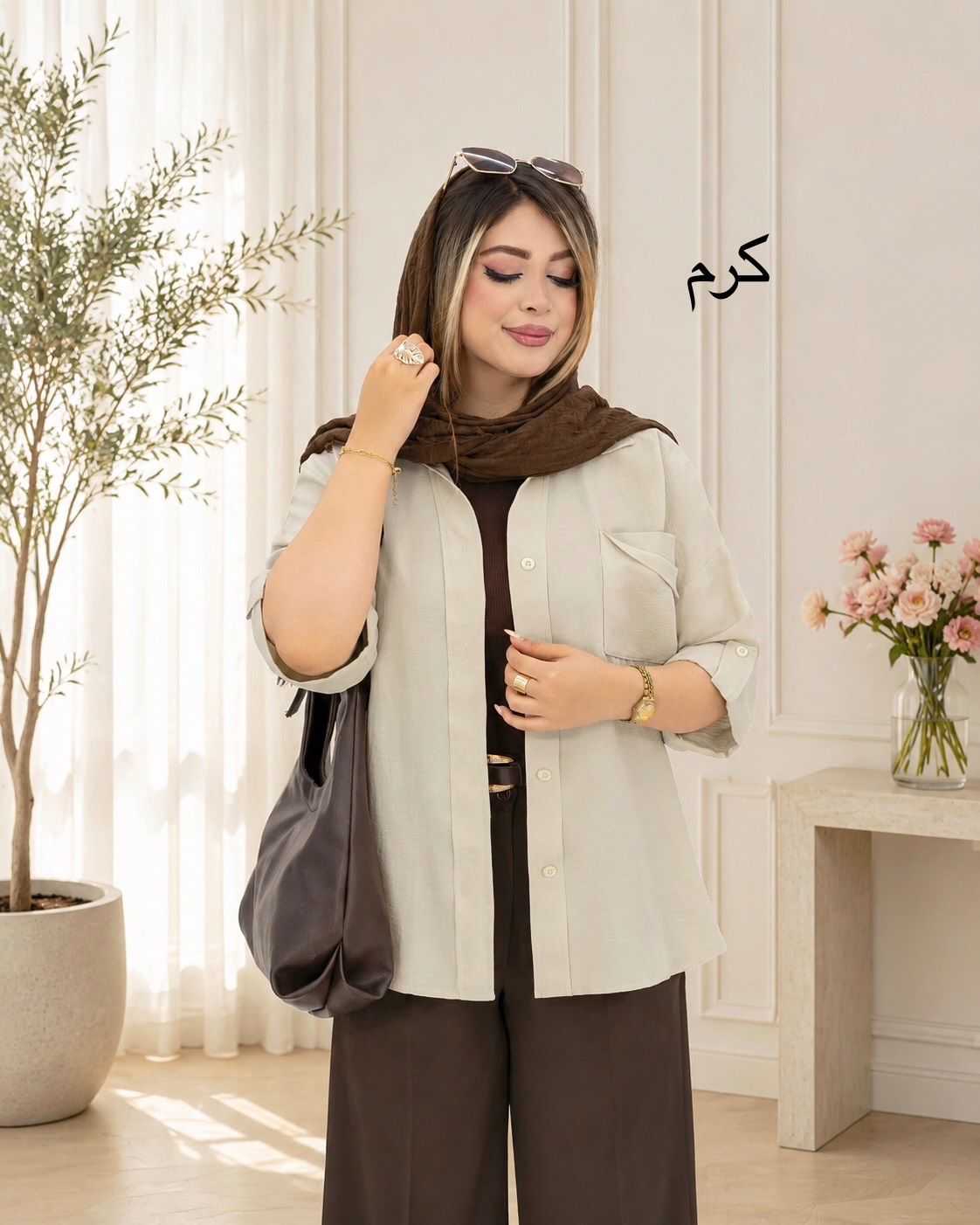 شومیز پری پاگون جیب دار کد i891