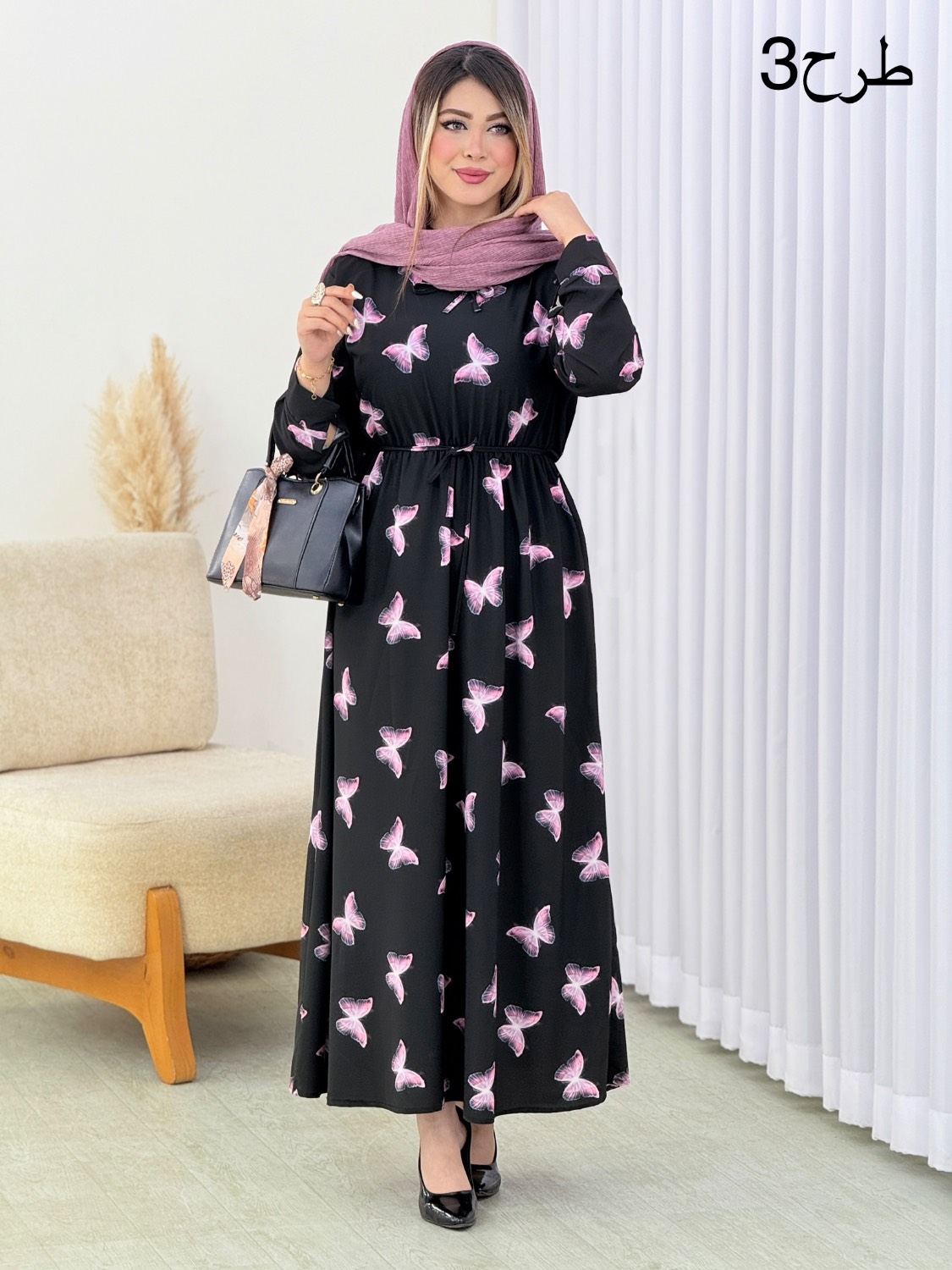 پیراهن یقه چین‌دار بوگاتی کد j025
