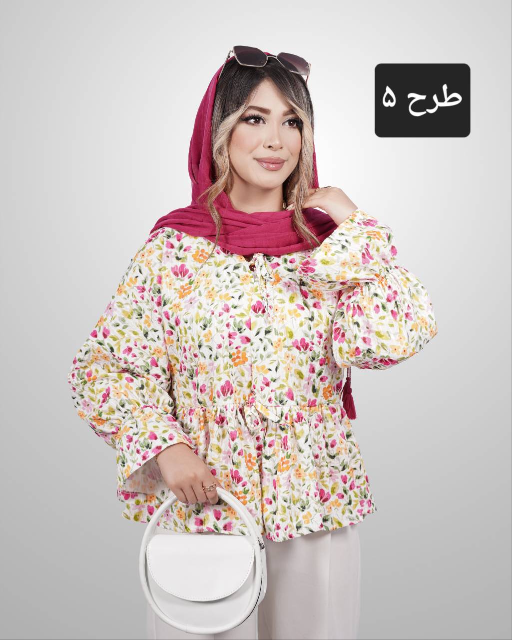 شومیز عروسکی کوک‌دوزی پولکی کد i983