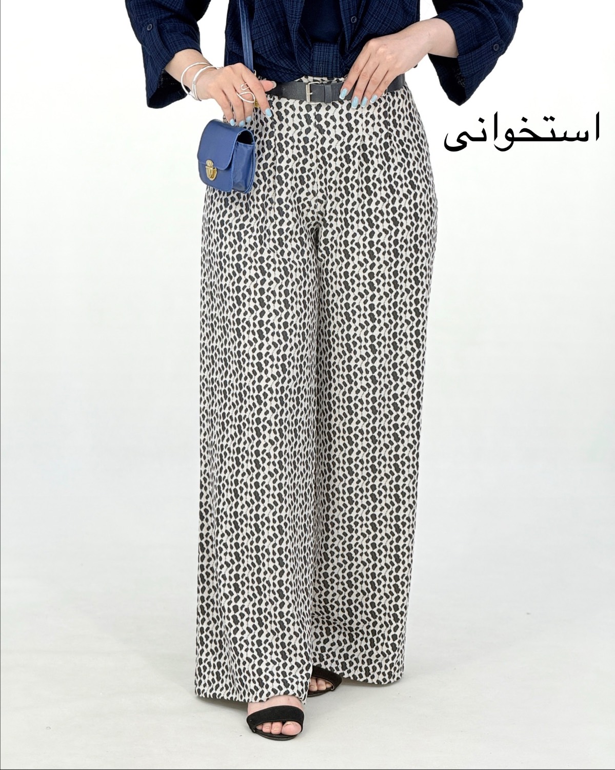 شلوار پلنگی کمر کش کنزا کد i984