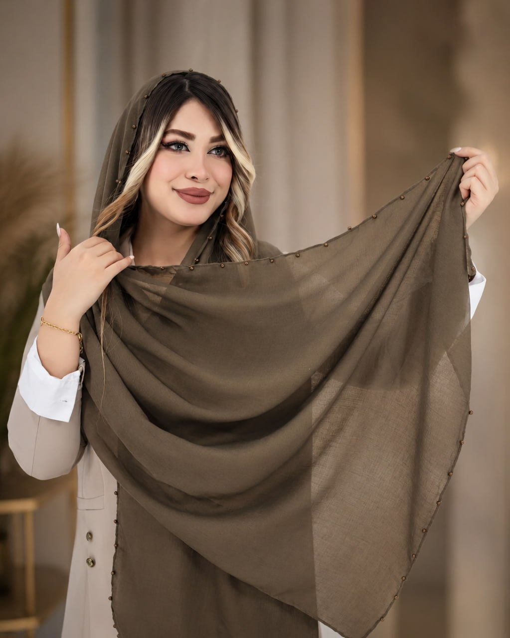 شال سوپرنخ دور مروارید کد i937