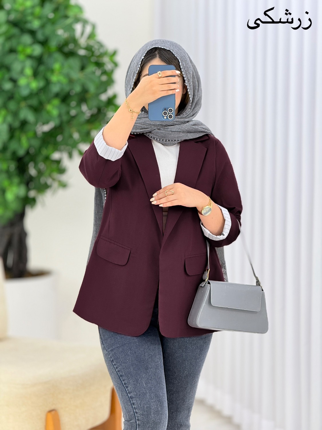 کت مچ راه راه لینن کد j058