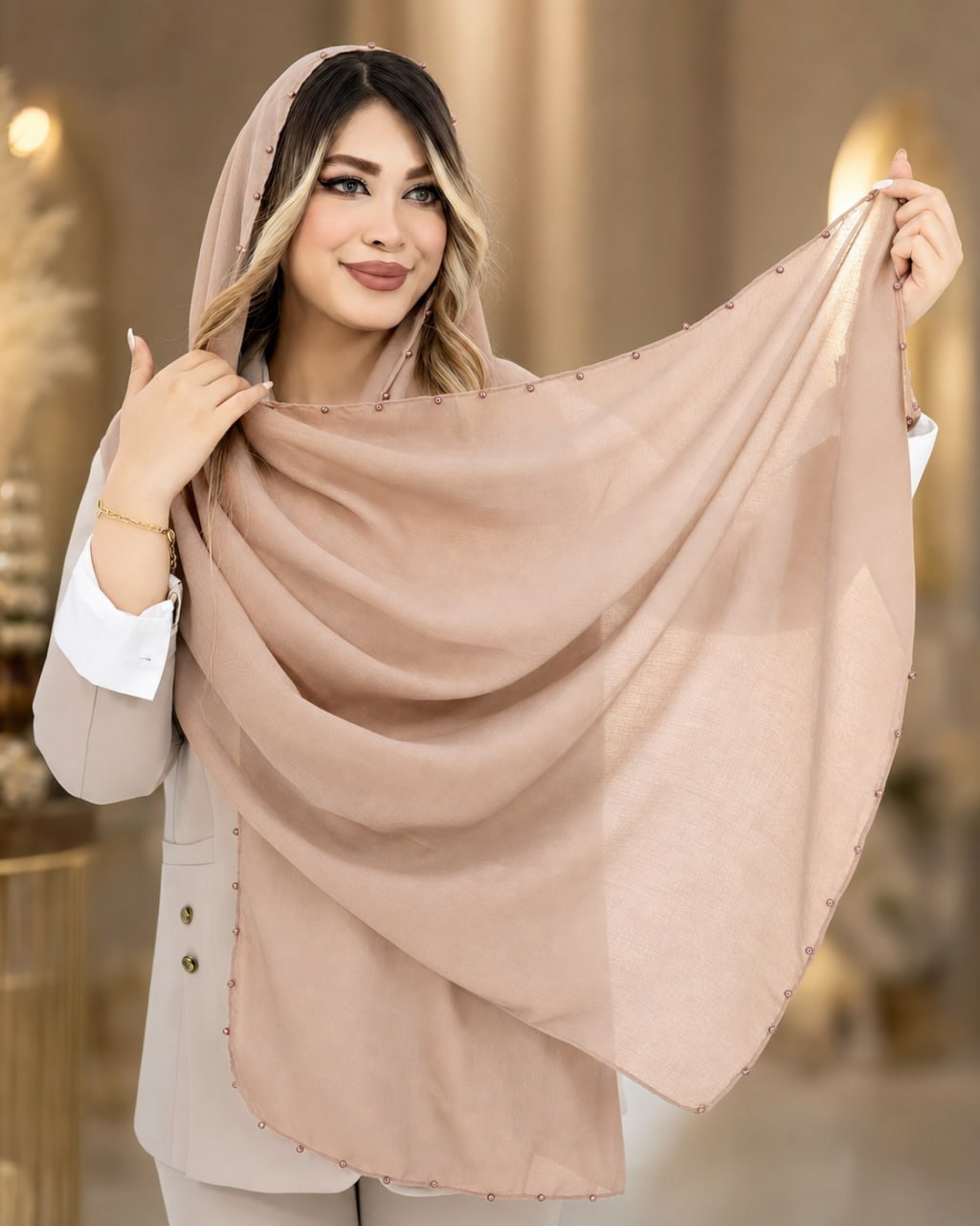 شال سوپرنخ دور مروارید کد i937