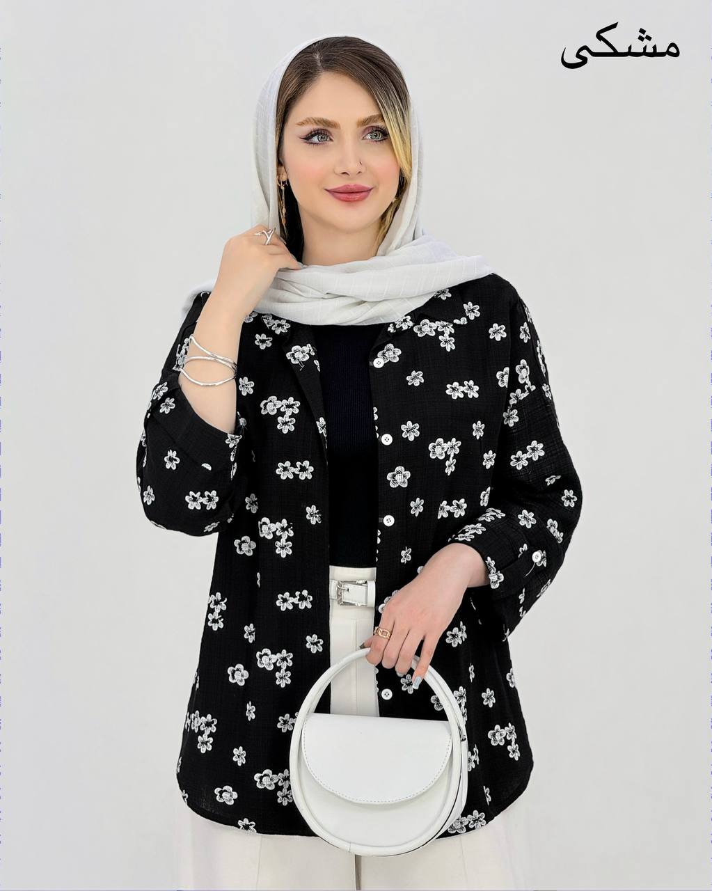 شومیز گل گچی کادنزا چاپی کد i986