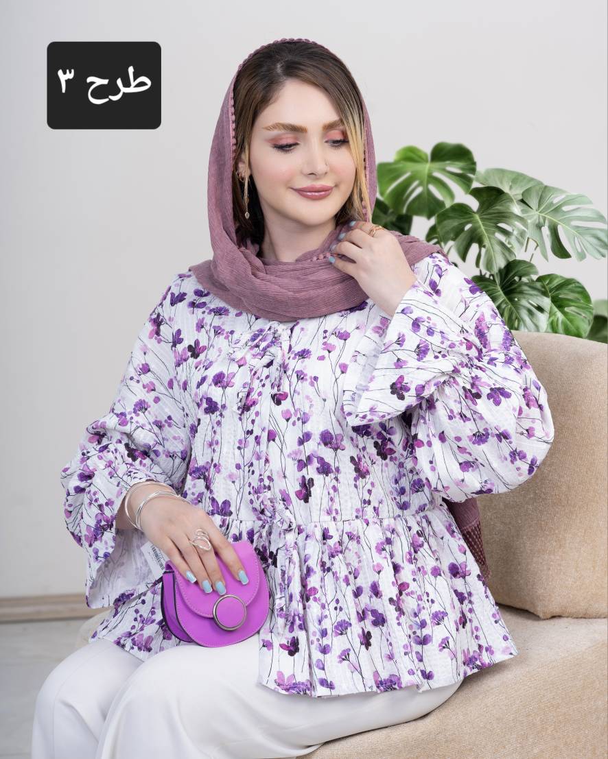 شومیز عروسکی کوک‌دوزی پولکی کد i983