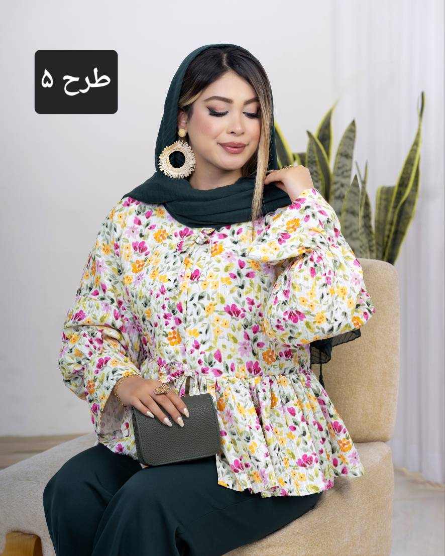 شومیز عروسکی کوک‌دوزی پولکی کد i983