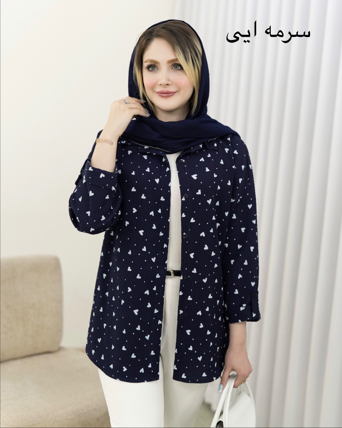 شومیز قلبی پاگون دار وِیو کد i920