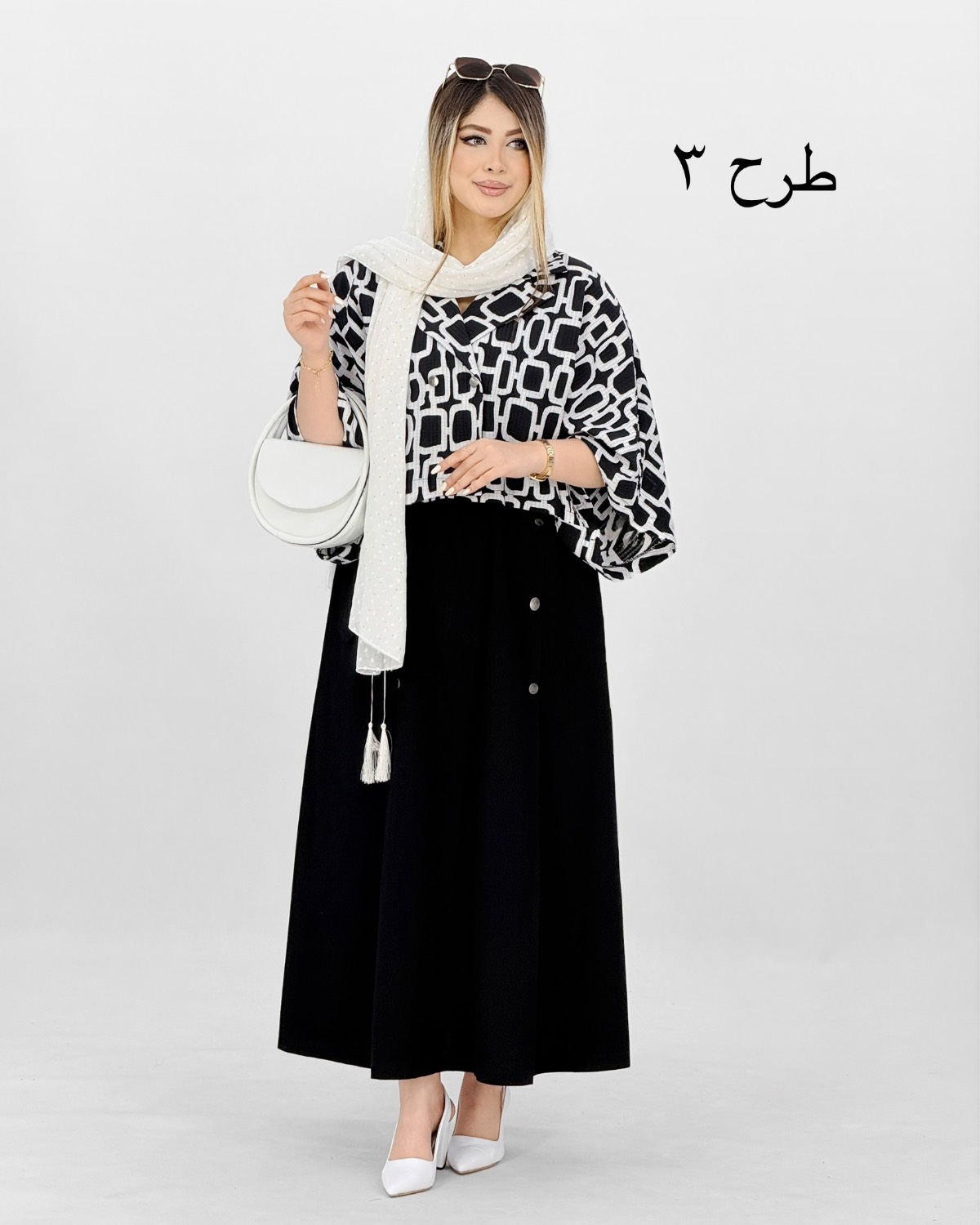 شومیز دامن لینن کد i959