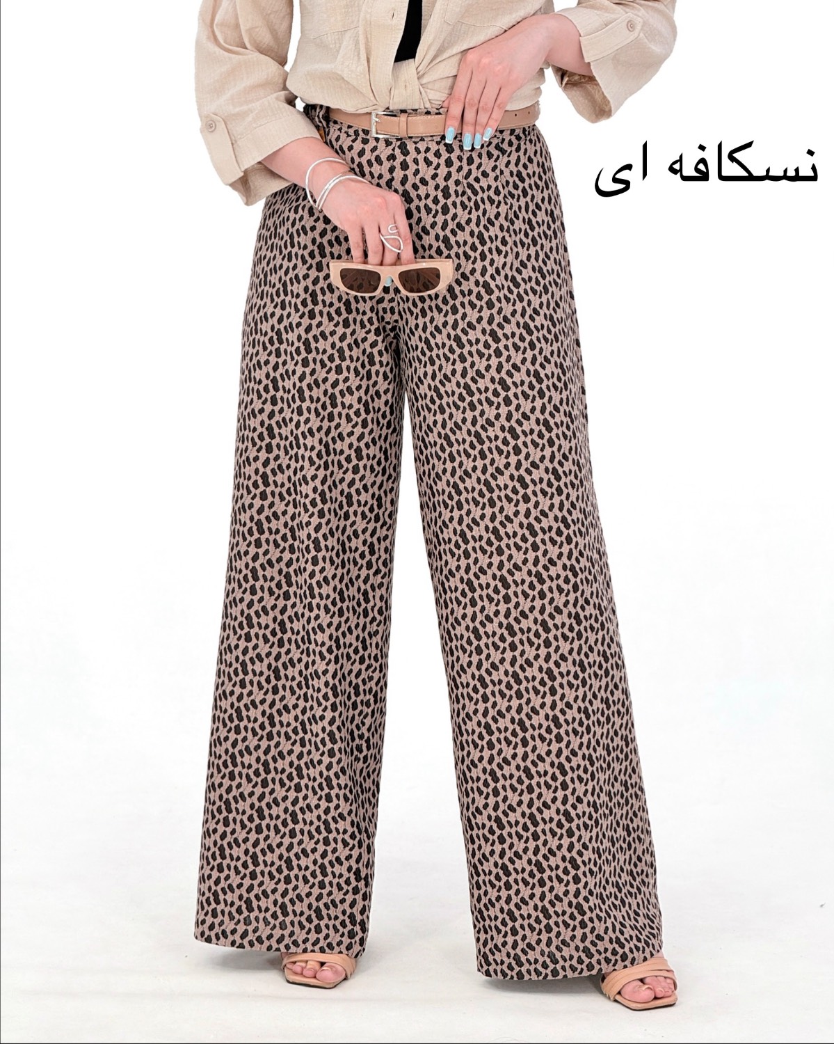 شلوار پلنگی کمر کش کنزا کد i984