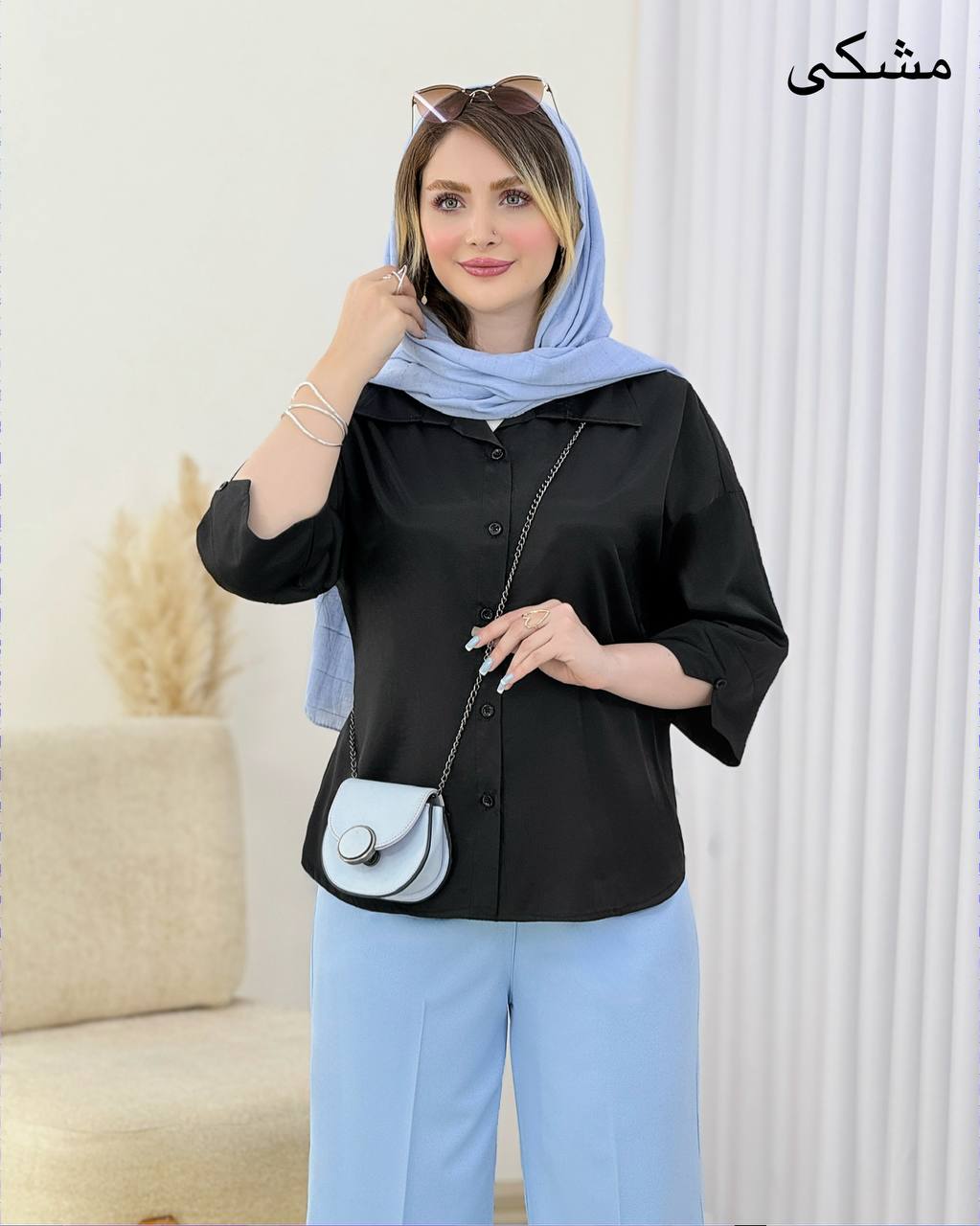 شومیز پیلی دار پری ژله ای کد j019