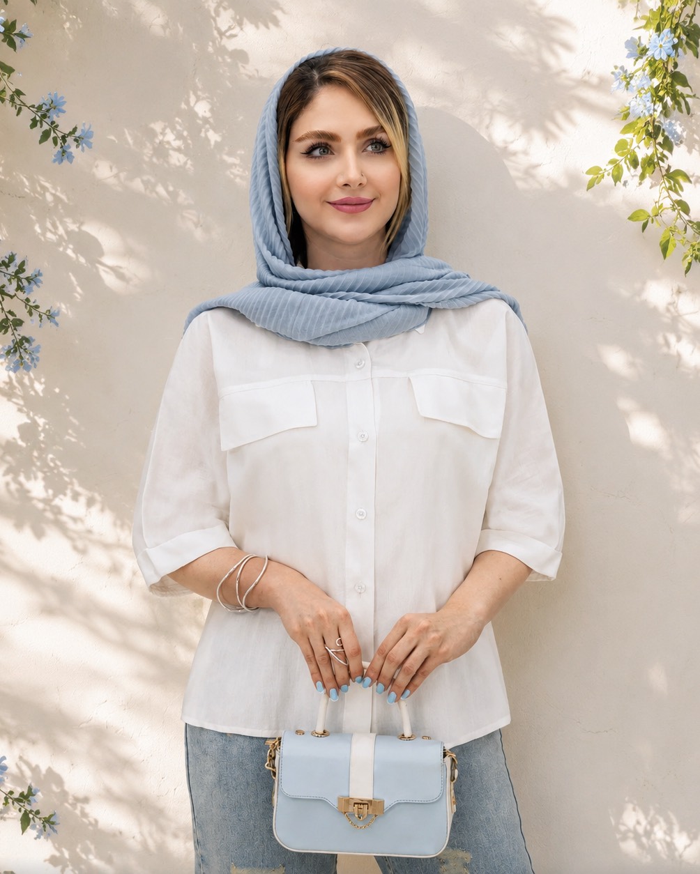 شومیز پری پاکتی جیب نما کد i892