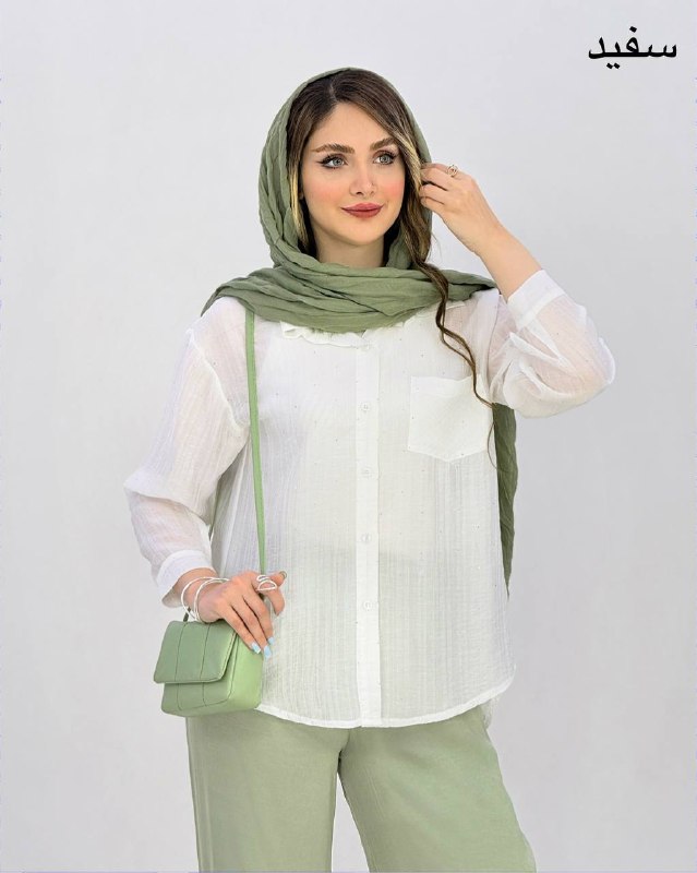 شومیز نگین دار شیشه ای کد i961