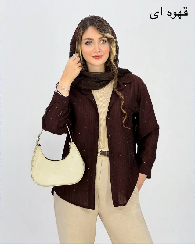 شومیز نگین دار شیشه ای کد i961