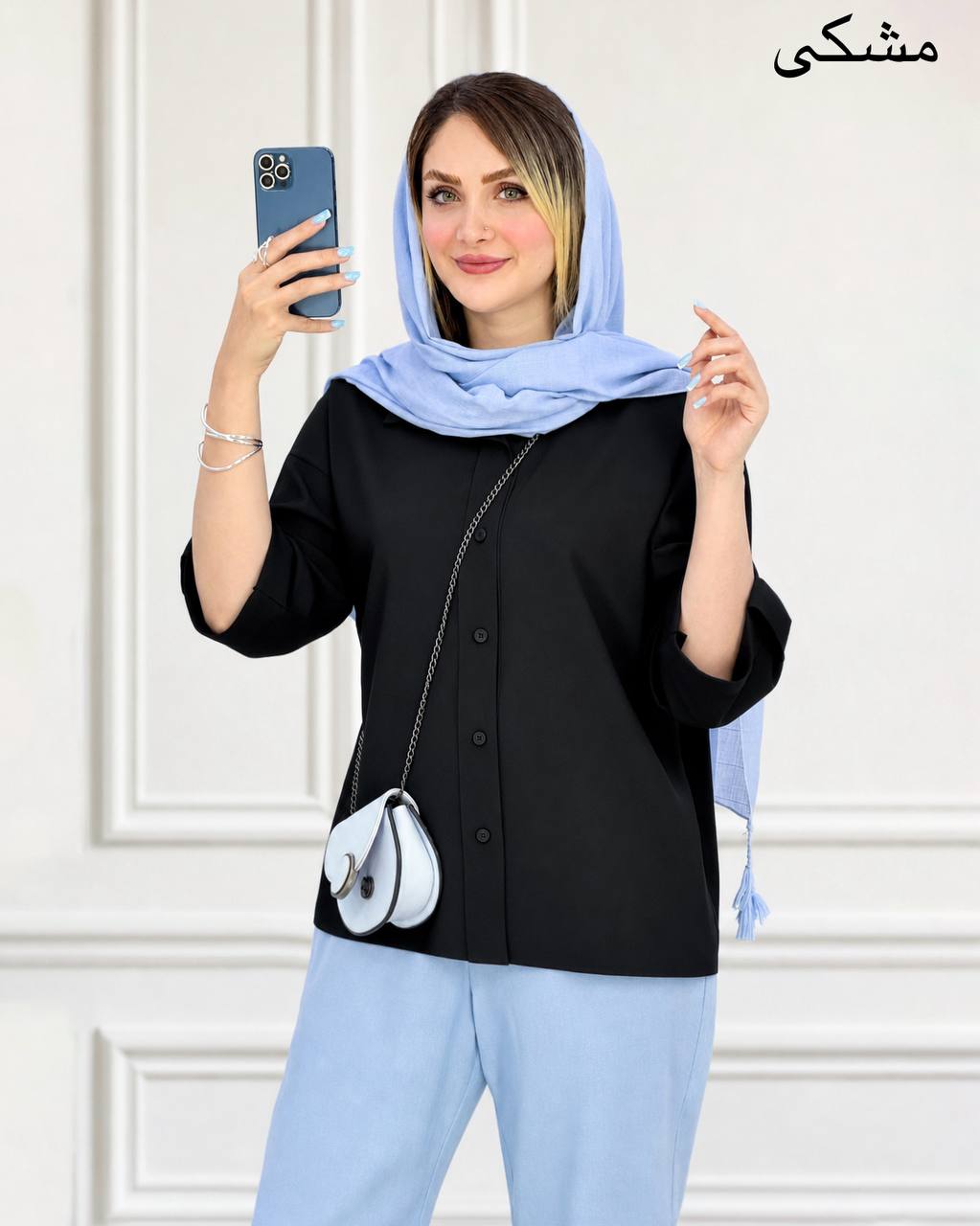 شومیز آستین پاگون ینزی پفکی کد i775