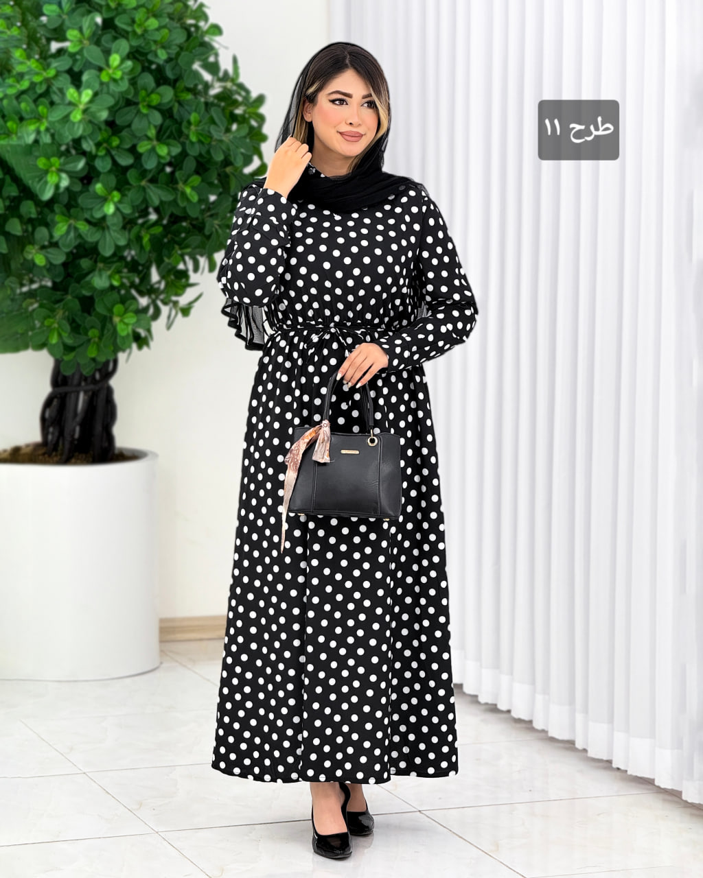 پیراهن یقه چین‌دار بوگاتی کد j025