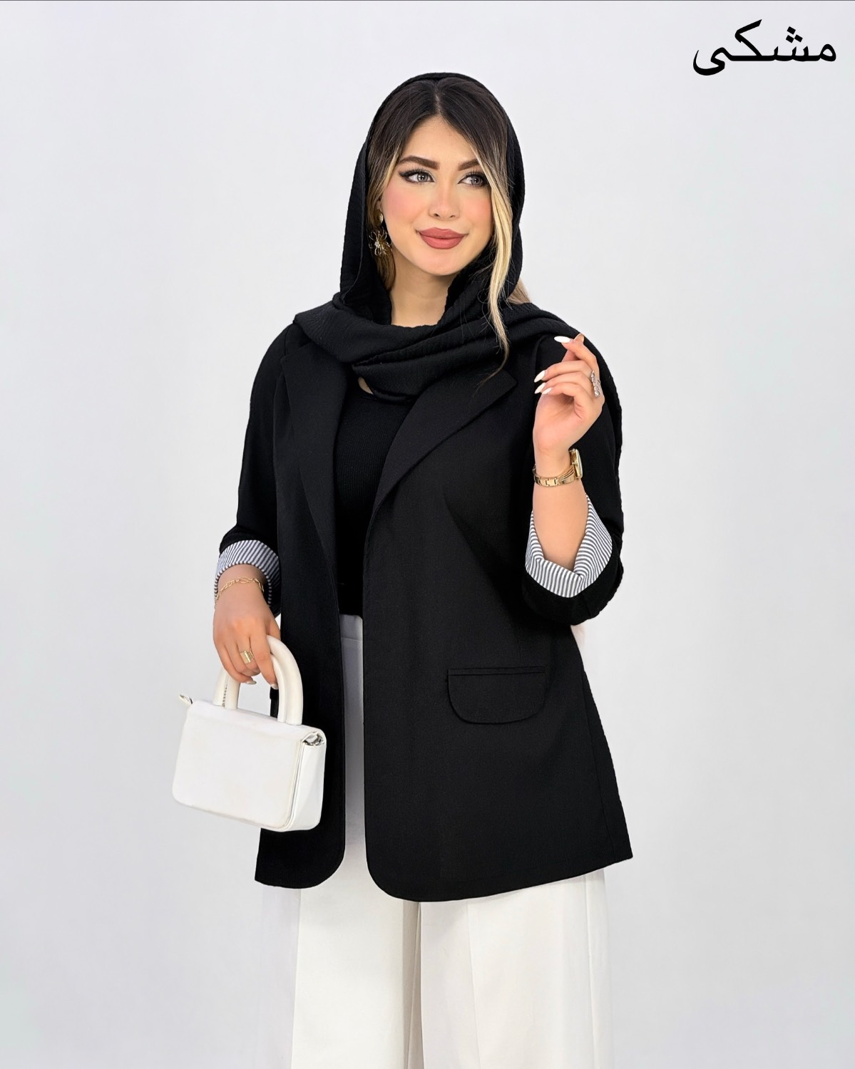 کت لنین مچ راه راه کد j091