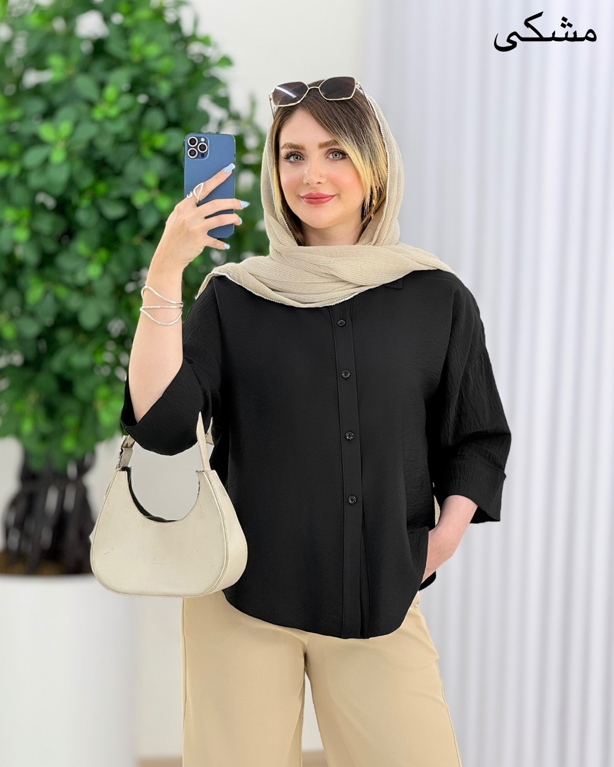 شومیز پشت پیل دار کد j102
