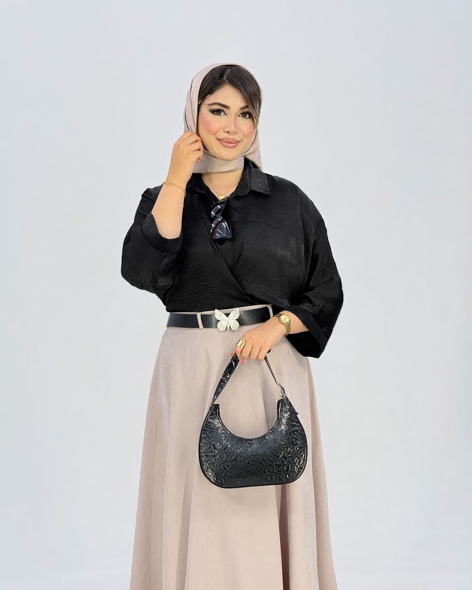 شومیز پیلی‌دار کوپرا کد i611