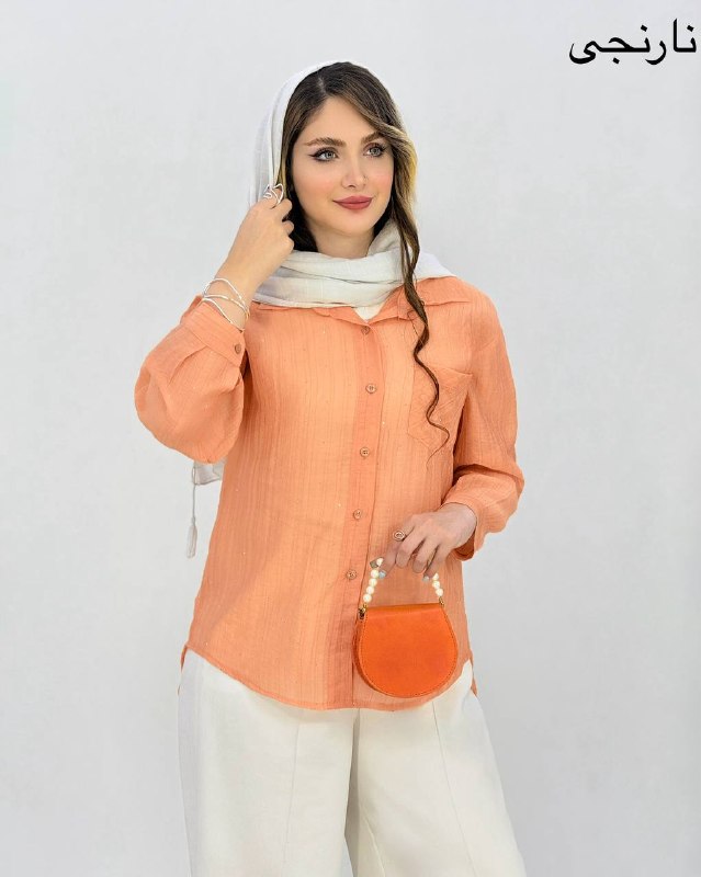 شومیز نگین دار شیشه ای کد i961