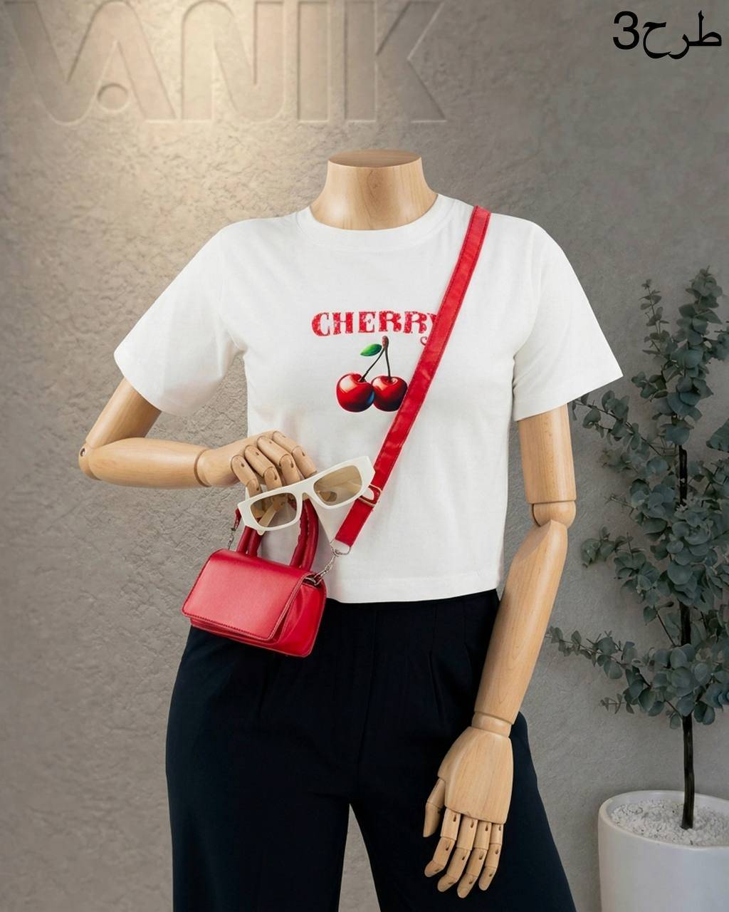 تیشرت کراپ باکسی نخ پنبه کد j121