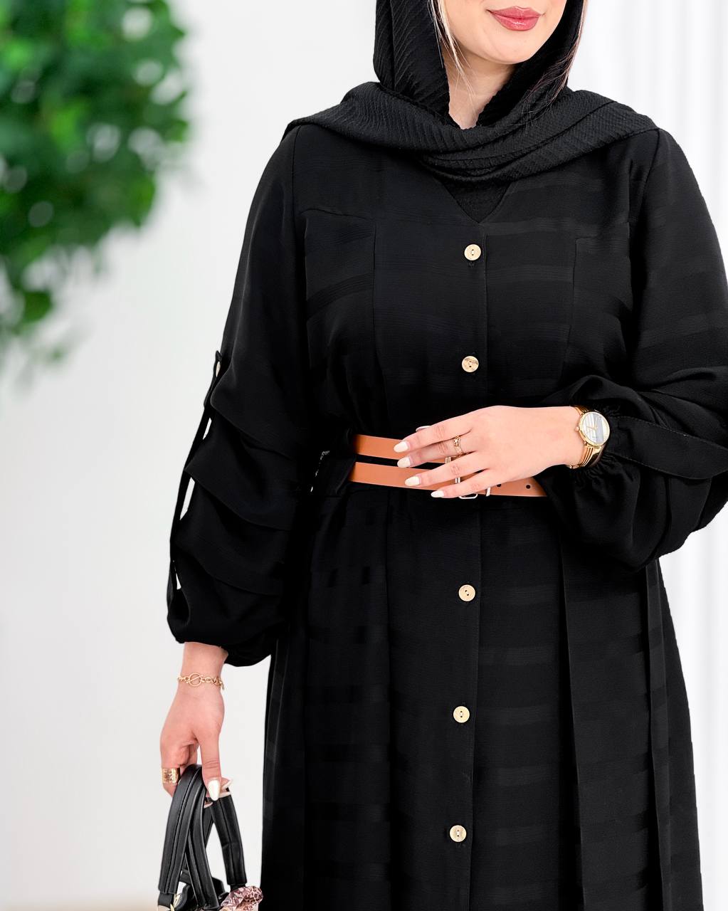 پیراهن دو کمربندی کروشا کد j090