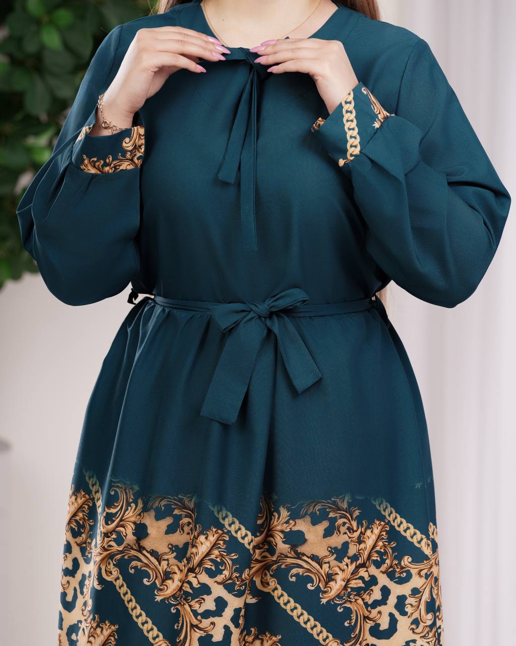 پیراهن بلند بوگاتی چاپی کد j184