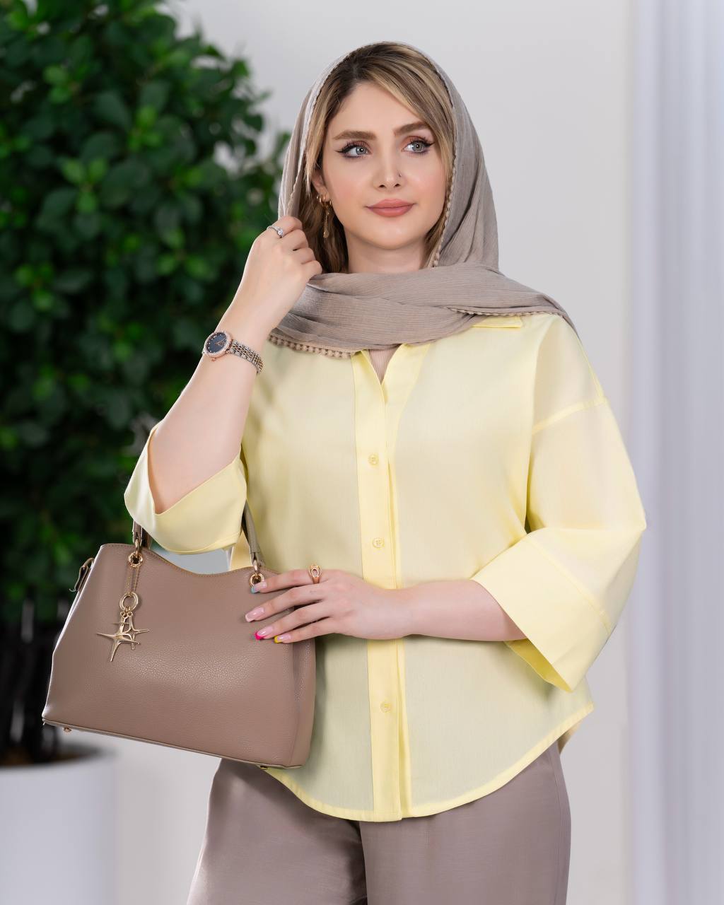 شومیز آستین پاکتی لنین کد j239