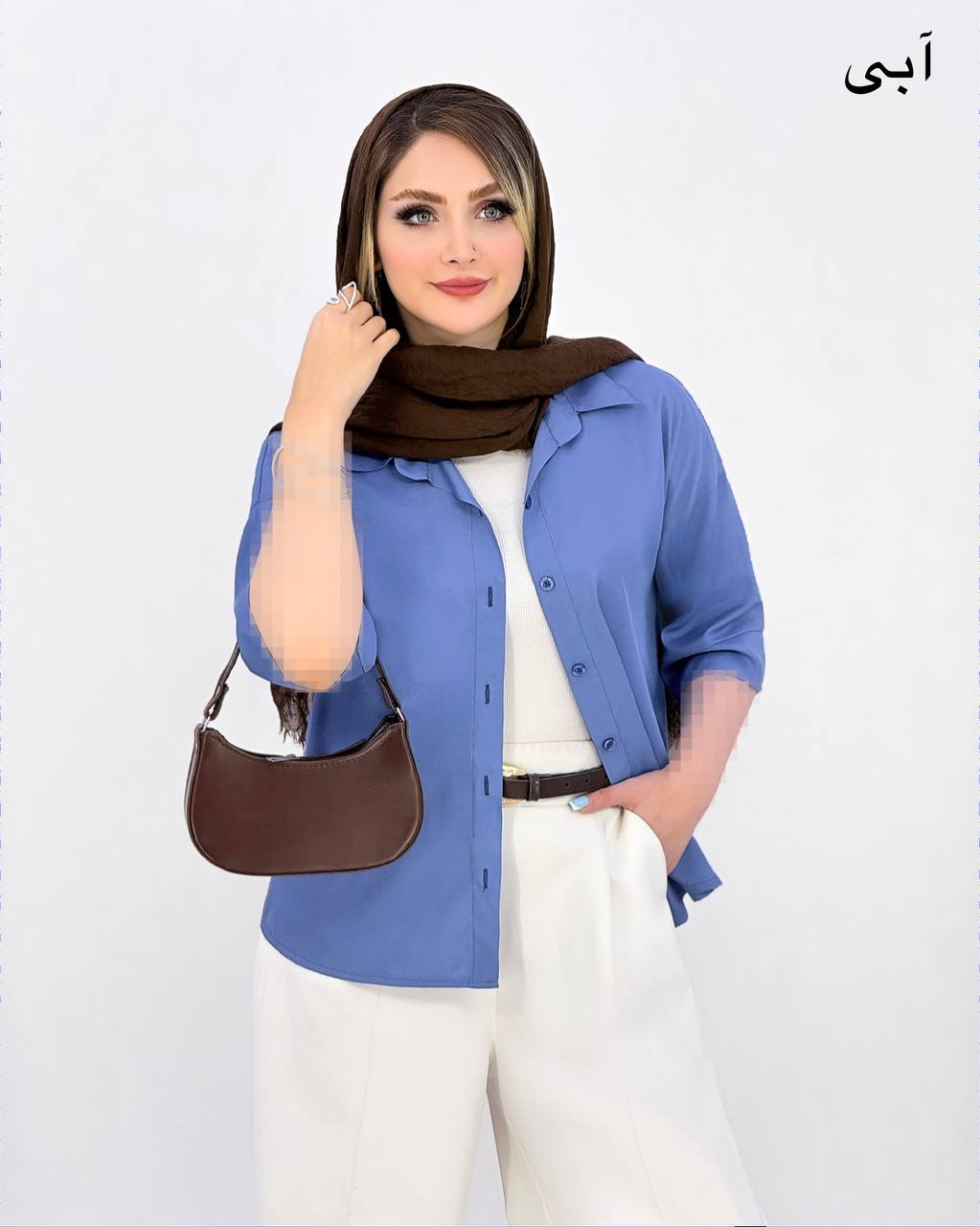 شومیز پری ژله ای آستین پاکتی کد j057