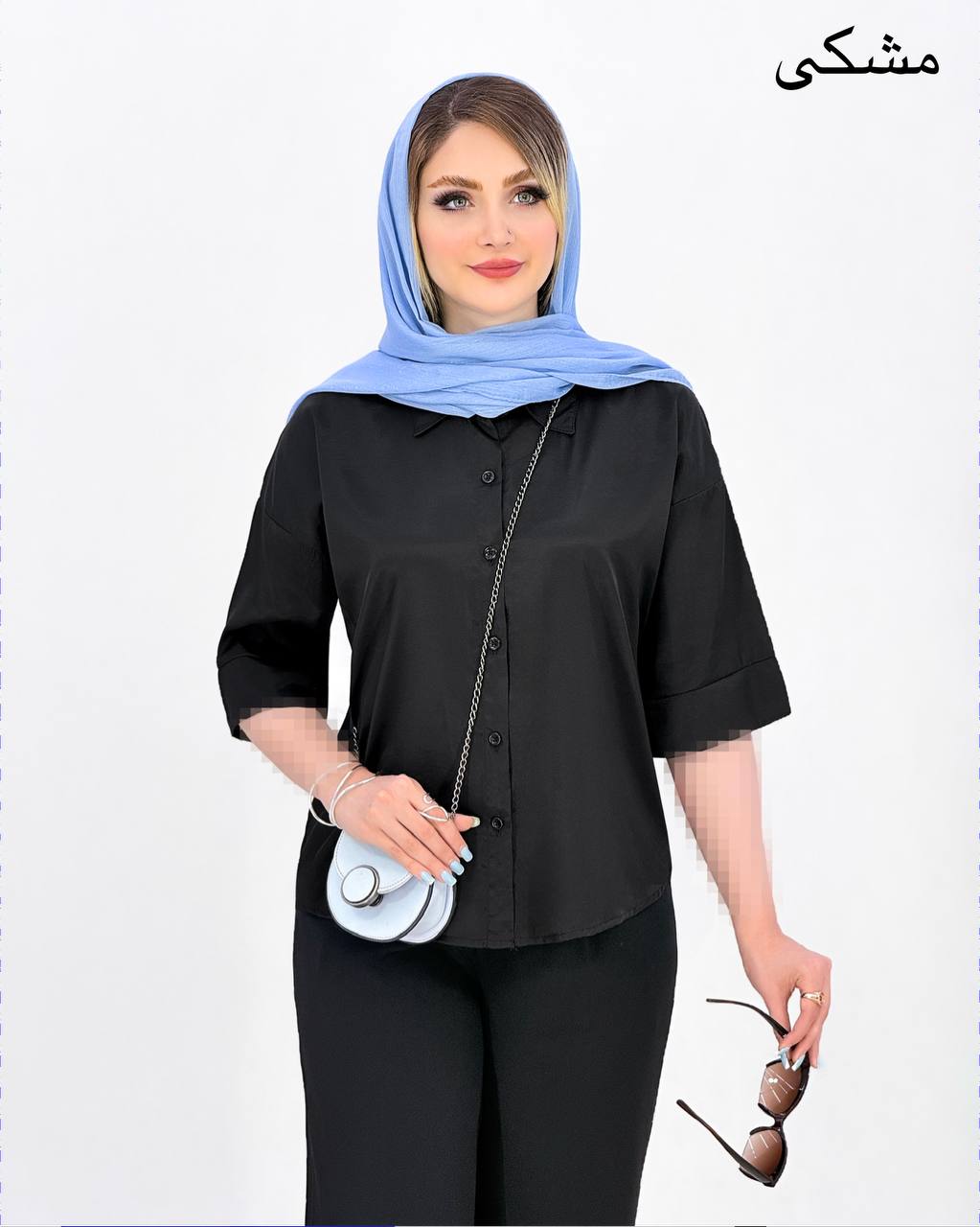 شومیز پری ژله ای آستین پاکتی کد j057