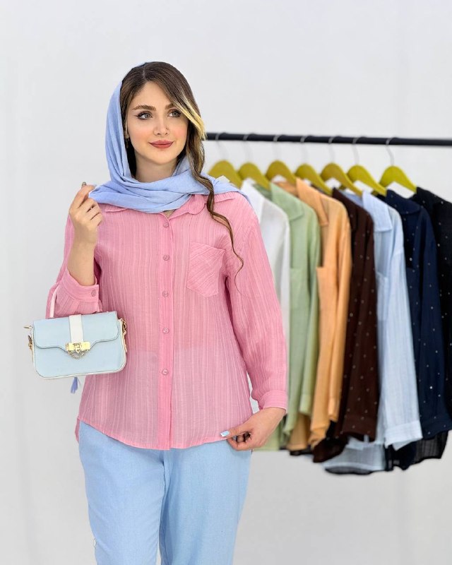 شومیز نگین دار شیشه ای کد i961