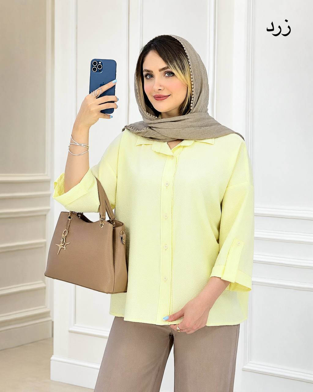 شومیز آستین پاگون ینزی پفکی کد i775