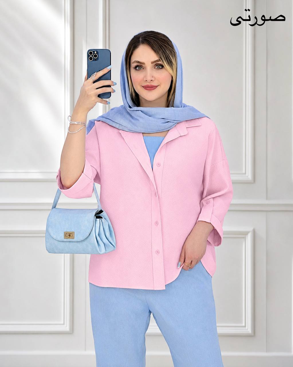 شومیز آستین پاگون ینزی پفکی کد i775