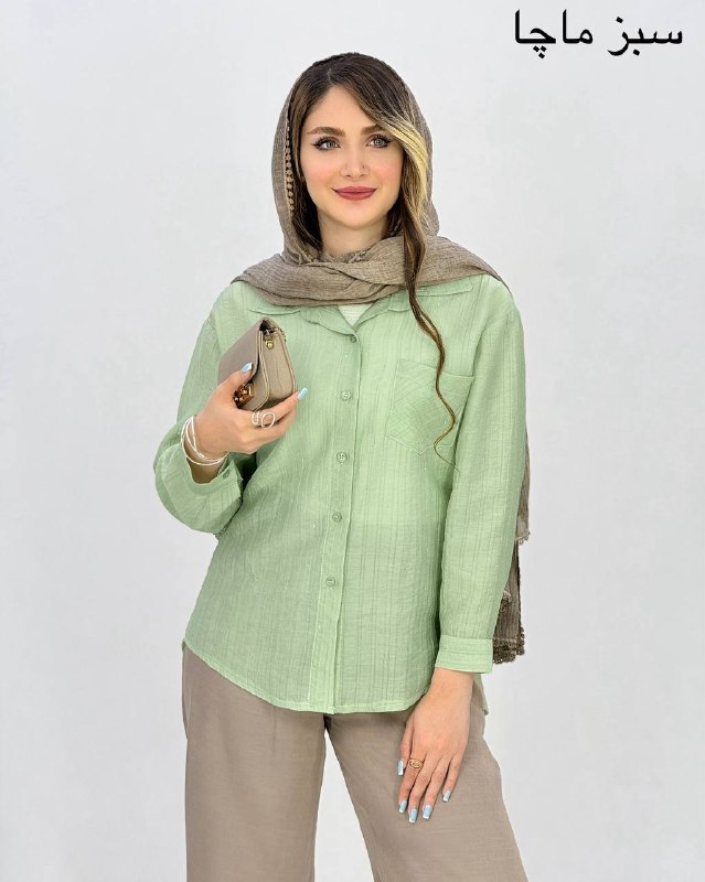 شومیز نگین دار شیشه ای کد i961