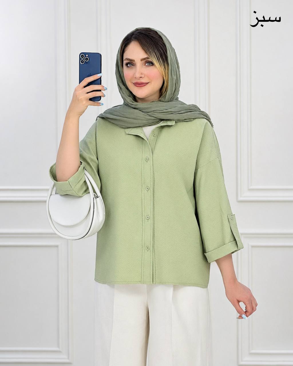 شومیز آستین پاگون ینزی پفکی کد i775